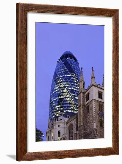Architecture Mix, Modern and Classical Architecture, St Helen's Church-Axel Schmies-Framed Photographic Print