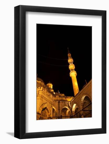 Architecture, night, mosque, minaret-Nora Frei-Framed Photographic Print