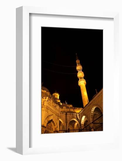 Architecture, night, mosque, minaret-Nora Frei-Framed Photographic Print