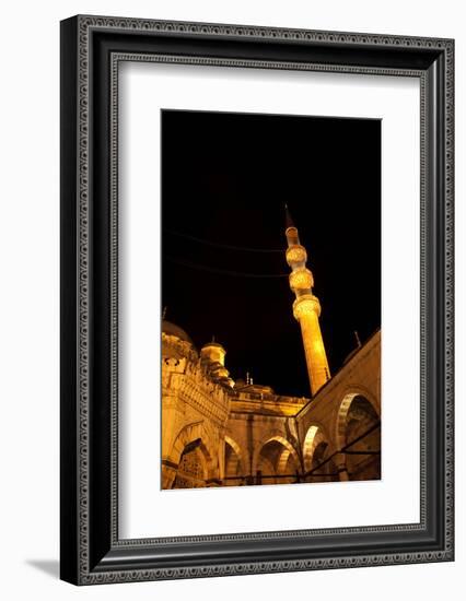 Architecture, night, mosque, minaret-Nora Frei-Framed Photographic Print