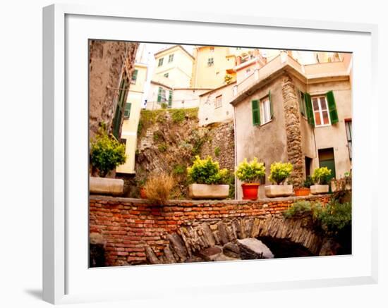 Architecture of Manarola, Cinque Terre, Italy-Bill Bachmann-Framed Photographic Print