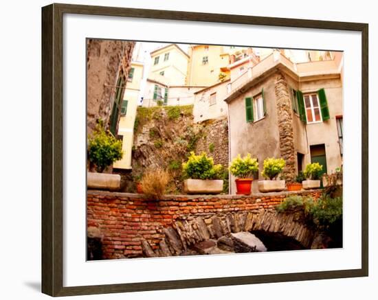 Architecture of Manarola, Cinque Terre, Italy-Bill Bachmann-Framed Photographic Print