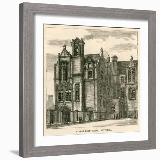 Architecture of the London School Board: Gideon Road School, Battersea, London-null-Framed Giclee Print