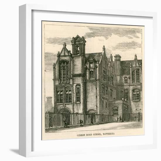 Architecture of the London School Board: Gideon Road School, Battersea, London-null-Framed Giclee Print