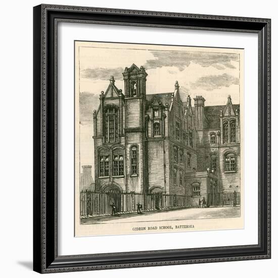 Architecture of the London School Board: Gideon Road School, Battersea, London-null-Framed Giclee Print