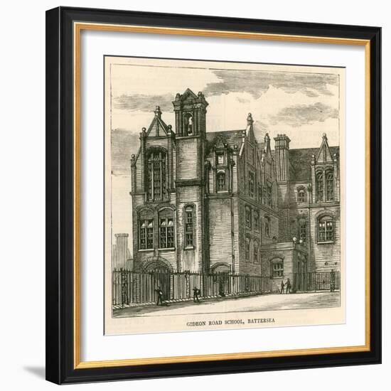 Architecture of the London School Board: Gideon Road School, Battersea, London-null-Framed Giclee Print