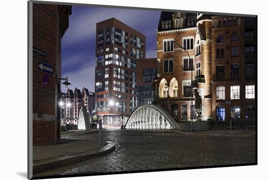 Architecture Old and Modern, Arabica House in the †berseequartier, Speicherstadt-Axel Schmies-Mounted Photographic Print