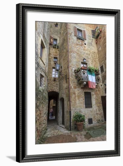 Architecture. Pienza. UNESCO World Heritage Site. Italy-Tom Norring-Framed Photographic Print