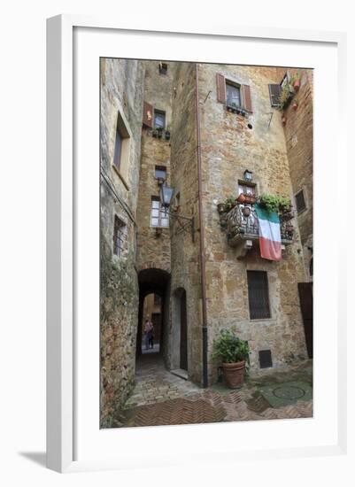 Architecture. Pienza. UNESCO World Heritage Site. Italy-Tom Norring-Framed Photographic Print