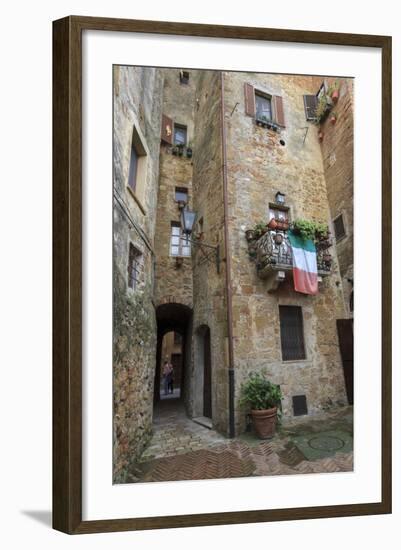 Architecture. Pienza. UNESCO World Heritage Site. Italy-Tom Norring-Framed Photographic Print