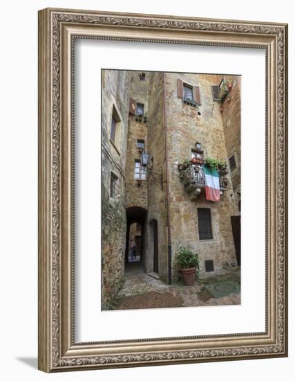 Architecture. Pienza. UNESCO World Heritage Site. Italy-Tom Norring-Framed Photographic Print