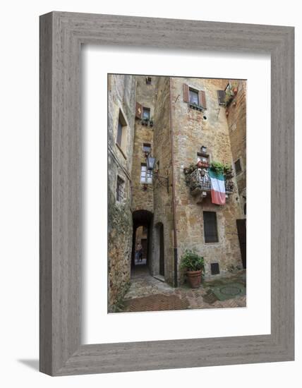 Architecture. Pienza. UNESCO World Heritage Site. Italy-Tom Norring-Framed Photographic Print