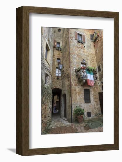 Architecture. Pienza. UNESCO World Heritage Site. Italy-Tom Norring-Framed Photographic Print