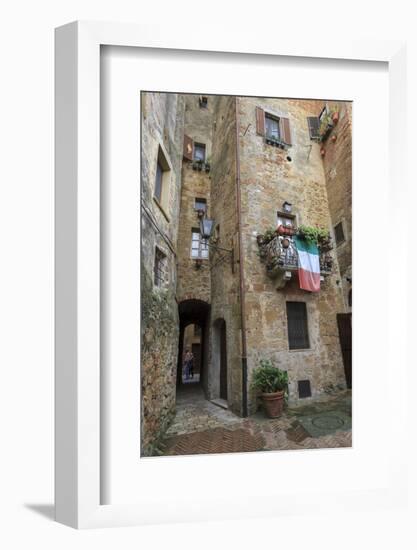 Architecture. Pienza. UNESCO World Heritage Site. Italy-Tom Norring-Framed Photographic Print