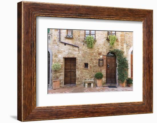 Architecture. Pienza. UNESCO World Heritage Site. Italy-Tom Norring-Framed Photographic Print