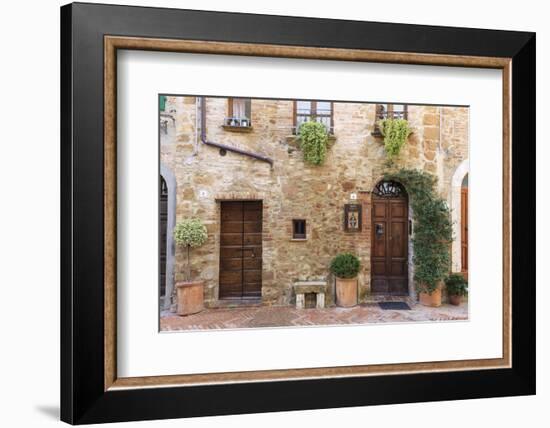 Architecture. Pienza. UNESCO World Heritage Site. Italy-Tom Norring-Framed Photographic Print