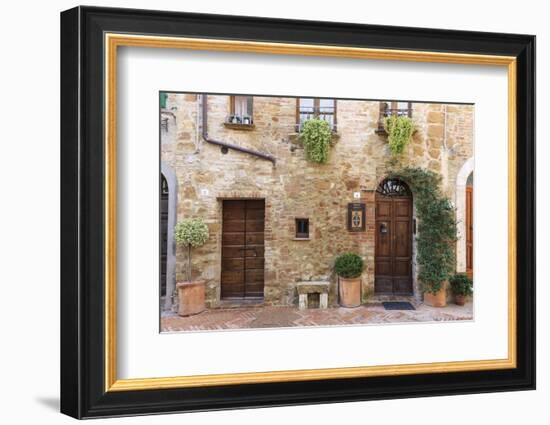 Architecture. Pienza. UNESCO World Heritage Site. Italy-Tom Norring-Framed Photographic Print