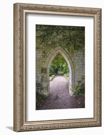 Archway, Abbey of St. Wandrille, Saint-Wandrille-Rancon, Normandy, France-Lisa S. Engelbrecht-Framed Photographic Print