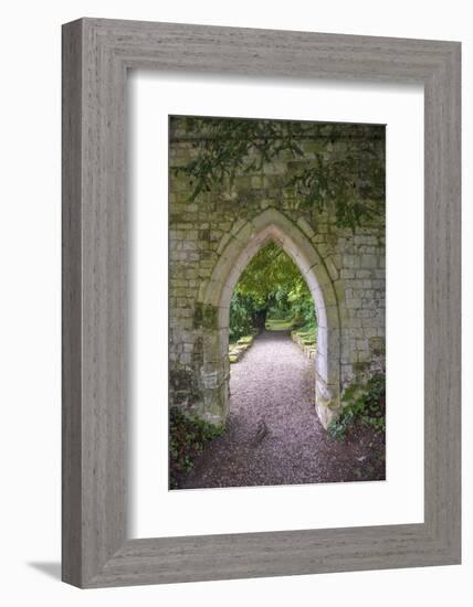 Archway, Abbey of St. Wandrille, Saint-Wandrille-Rancon, Normandy, France-Lisa S. Engelbrecht-Framed Photographic Print