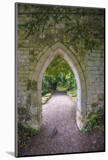 Archway, Abbey of St. Wandrille, Saint-Wandrille-Rancon, Normandy, France-Lisa S. Engelbrecht-Mounted Photographic Print