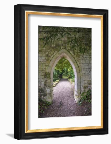 Archway, Abbey of St. Wandrille, Saint-Wandrille-Rancon, Normandy, France-Lisa S. Engelbrecht-Framed Photographic Print