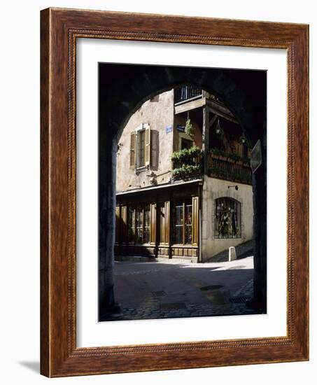 Archway in the Old Town, Annecy, Lake Annecy, Rhone Alpes, France, Europe-Stuart Black-Framed Photographic Print