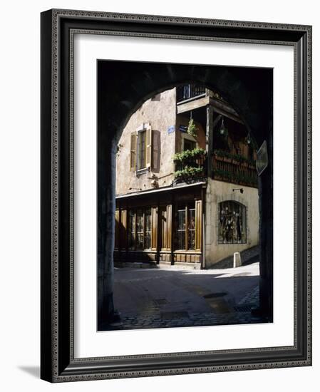 Archway in the Old Town, Annecy, Lake Annecy, Rhone Alpes, France, Europe-Stuart Black-Framed Photographic Print