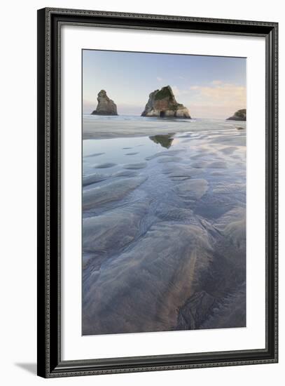 Archway Islands, Wharariki Beach, Tasman, South Island, New Zealand-Rainer Mirau-Framed Photographic Print