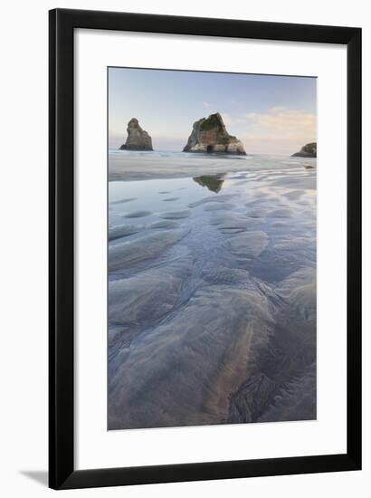 Archway Islands, Wharariki Beach, Tasman, South Island, New Zealand-Rainer Mirau-Framed Photographic Print