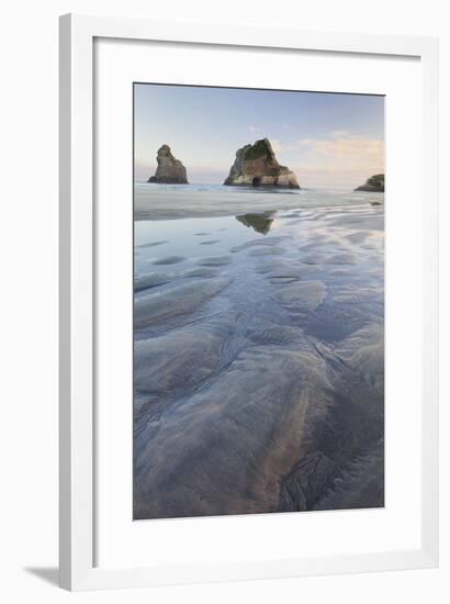 Archway Islands, Wharariki Beach, Tasman, South Island, New Zealand-Rainer Mirau-Framed Photographic Print