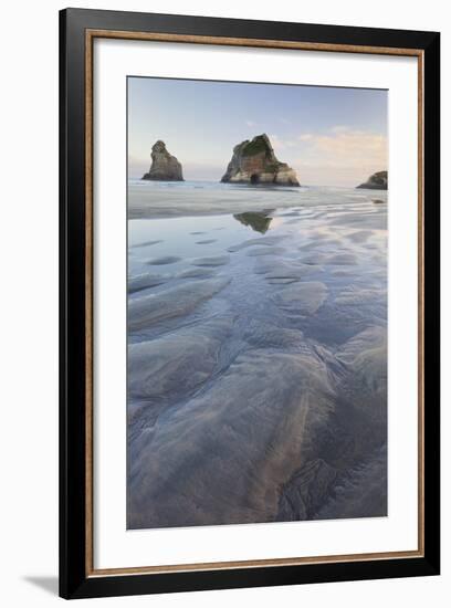 Archway Islands, Wharariki Beach, Tasman, South Island, New Zealand-Rainer Mirau-Framed Photographic Print