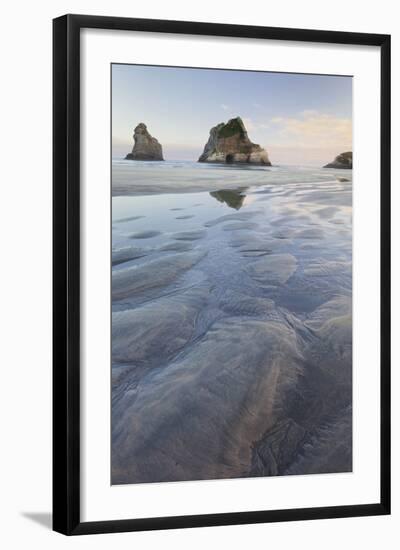 Archway Islands, Wharariki Beach, Tasman, South Island, New Zealand-Rainer Mirau-Framed Photographic Print