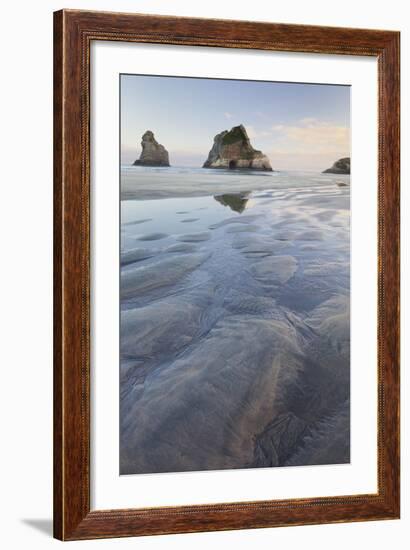 Archway Islands, Wharariki Beach, Tasman, South Island, New Zealand-Rainer Mirau-Framed Photographic Print