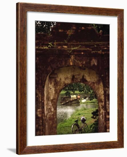 Archway Temple, Hue, Vietnam-Walter Bibikow-Framed Photographic Print