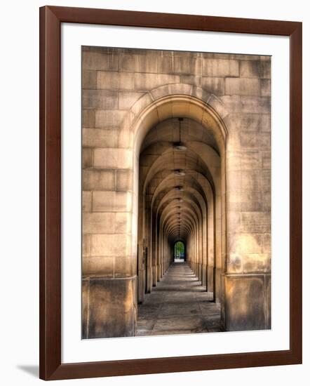 Archway through Manchester, England-Robin Whalley-Framed Art Print