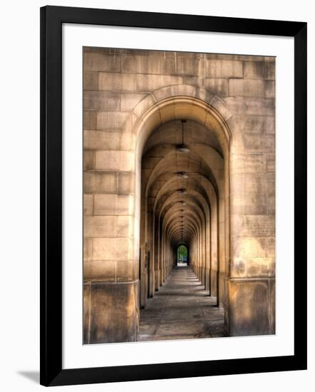 Archway through Manchester, England-Robin Whalley-Framed Art Print