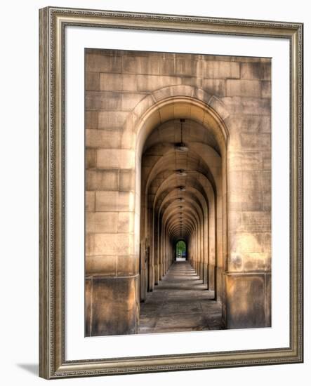 Archway through Manchester, England-Robin Whalley-Framed Art Print