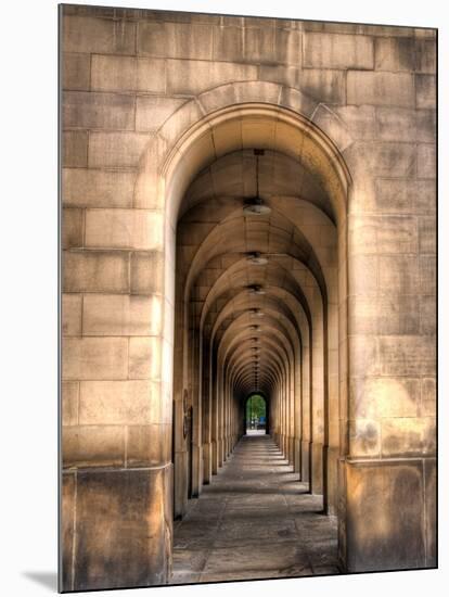 Archway through Manchester, England-Robin Whalley-Mounted Art Print