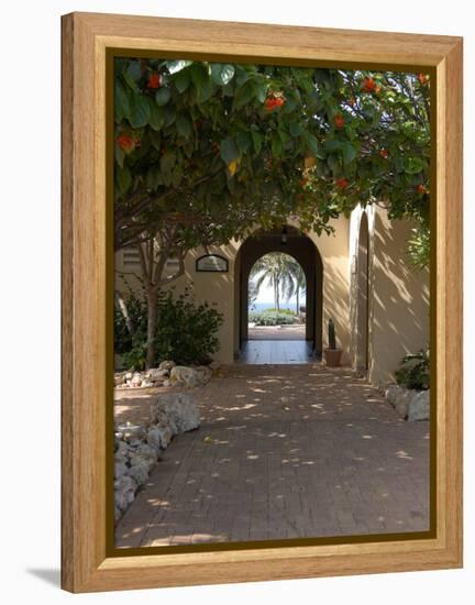 Archway to Pool at Tierra del Sol Golf Club and Spa, Aruba, Caribbean-Lisa S^ Engelbrecht-Framed Premier Image Canvas