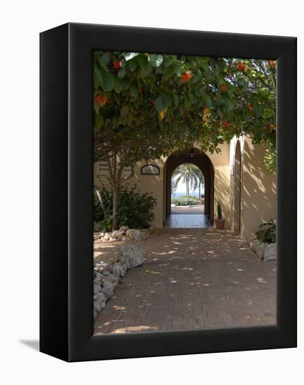 Archway to Pool at Tierra del Sol Golf Club and Spa, Aruba, Caribbean-Lisa S^ Engelbrecht-Framed Premier Image Canvas