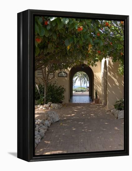 Archway to Pool at Tierra del Sol Golf Club and Spa, Aruba, Caribbean-Lisa S^ Engelbrecht-Framed Premier Image Canvas