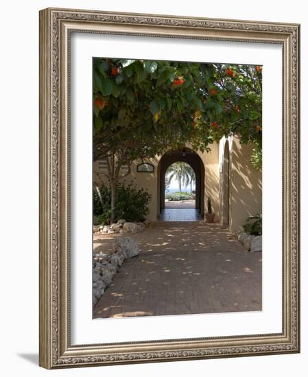 Archway to Pool at Tierra del Sol Golf Club and Spa, Aruba, Caribbean-Lisa S^ Engelbrecht-Framed Photographic Print