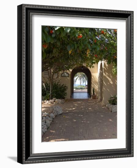 Archway to Pool at Tierra del Sol Golf Club and Spa, Aruba, Caribbean-Lisa S^ Engelbrecht-Framed Photographic Print