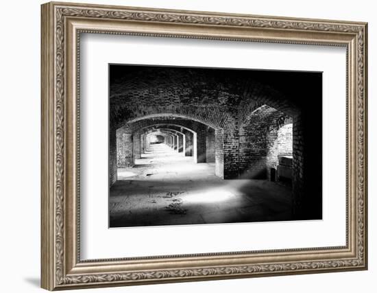 Archways And Light Beams, Fort Jefferson, FL-George Oze-Framed Photographic Print