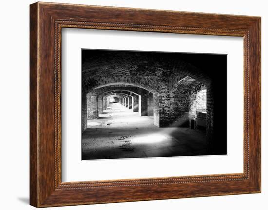 Archways And Light Beams, Fort Jefferson, FL-George Oze-Framed Photographic Print