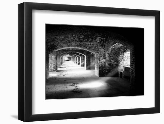 Archways And Light Beams, Fort Jefferson, FL-George Oze-Framed Photographic Print