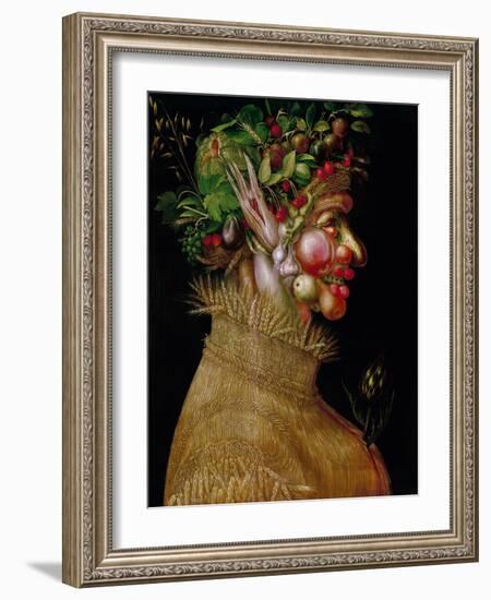 Arcimboldo: Summer, 1563-Giuseppe Arcimboldo-Framed Giclee Print