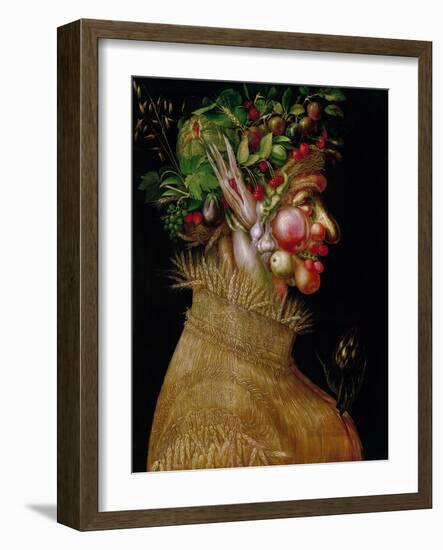 Arcimboldo: Summer, 1563-Giuseppe Arcimboldo-Framed Giclee Print