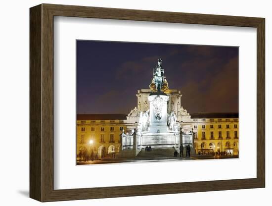 Arco Da Rua Augusta, Equestrian Statue King Joseph I, Commercial Centre-Axel Schmies-Framed Photographic Print