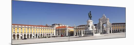 Arco da Rua Augusta triumphal arch, King Jose I Monument, Praca do Comercio, Baixa, Lisbon, Portuga-Markus Lange-Mounted Photographic Print